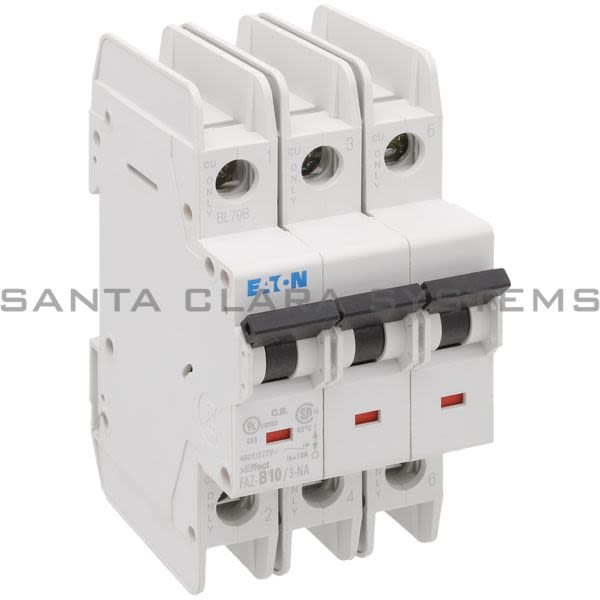 Cutler-Hammer FAZ-B10-3-NA EATON MINIATURE CIRCUIT BREAKER Product Image