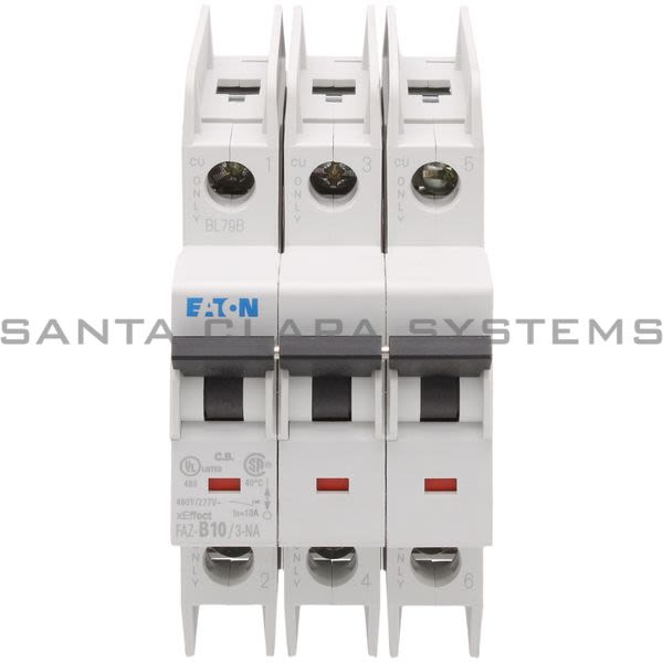 Cutler-Hammer FAZ-B10-3-NA EATON MINIATURE CIRCUIT BREAKER Product Image