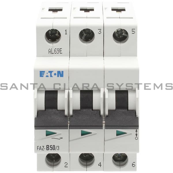 Cutler-Hammer FAZ-B50-3 Circuit Breaker Product Image
