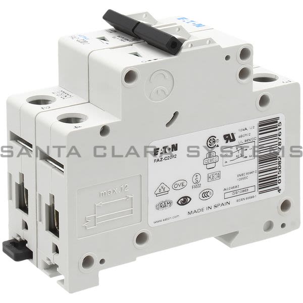 Cutler-Hammer FAZ-C20-2 Circuit Breaker Product Image