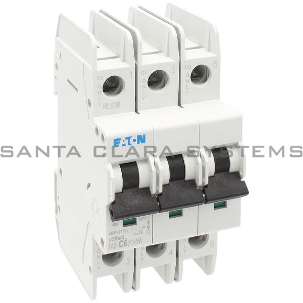 Cutler-Hammer FAZ-C6-3-NA Circuit Breaker Product Image