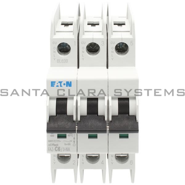 Cutler-Hammer FAZ-C6-3-NA Circuit Breaker Product Image