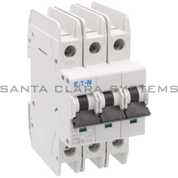Cutler-Hammer FAZ-D15-3-NA Circuit Breaker Product Image