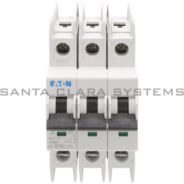 Cutler-Hammer FAZ-D15-3-NA Circuit Breaker Product Image