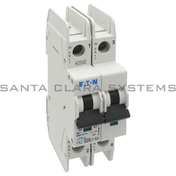 Cutler-Hammer FAZ-D20-2-NA Circuit Breaker Product Image