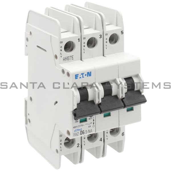 Cutler-Hammer FAZ-D6-3-NA Circuit Breaker Product Image