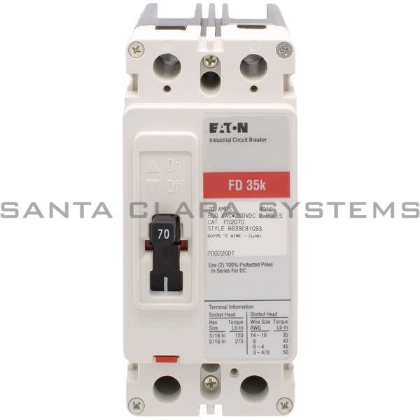 Cutler-Hammer FD2070 Circuit Breaker Product Image