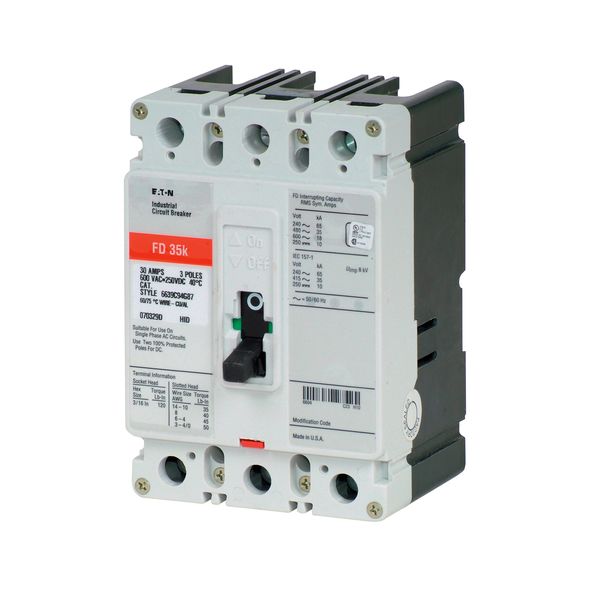 Cutler-Hammer FD3015 Circuit Breaker 3-Pole | Eaton Product Image