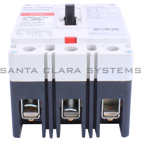 Cutler-Hammer FD3050L Circuit Breaker 50-AMP 3-Pole | Eaton Product Image