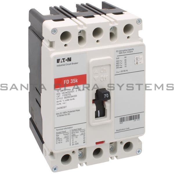 Cutler-Hammer FD3070L Circuit Breaker Product Image