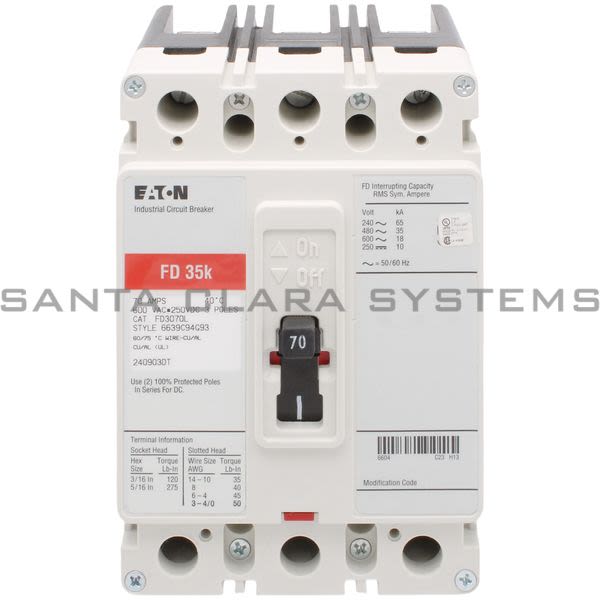 Cutler-Hammer FD3070L Circuit Breaker Product Image