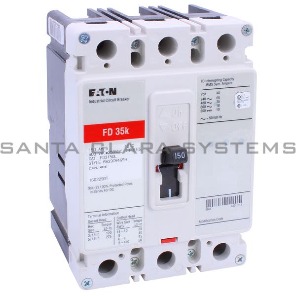 Cutler-Hammer FD3150L Circuit Breaker Product Image