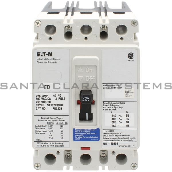 Cutler-Hammer FD3225 Circuit Breaker Product Image