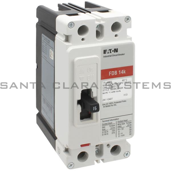 Cutler-Hammer FDB2015L Circuit Breaker 15-AMP 2-Pole | Eaton Product Image