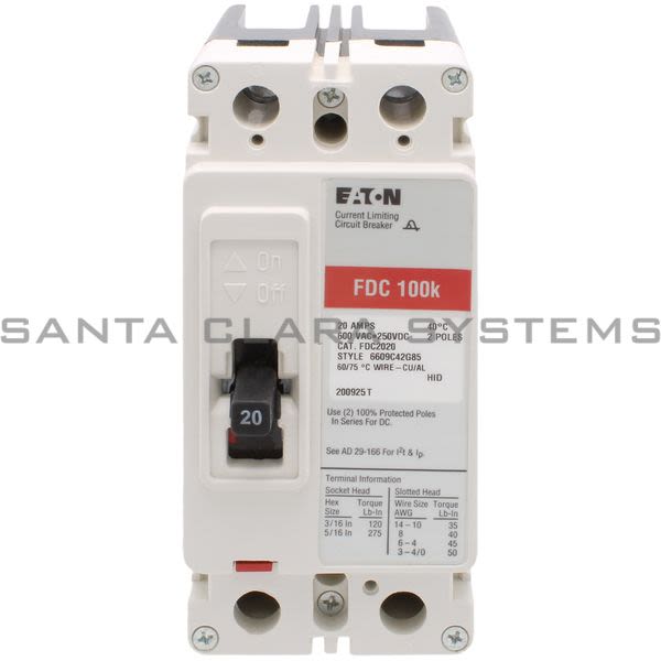Cutler-Hammer FDC2020 Circuit Breaker Product Image