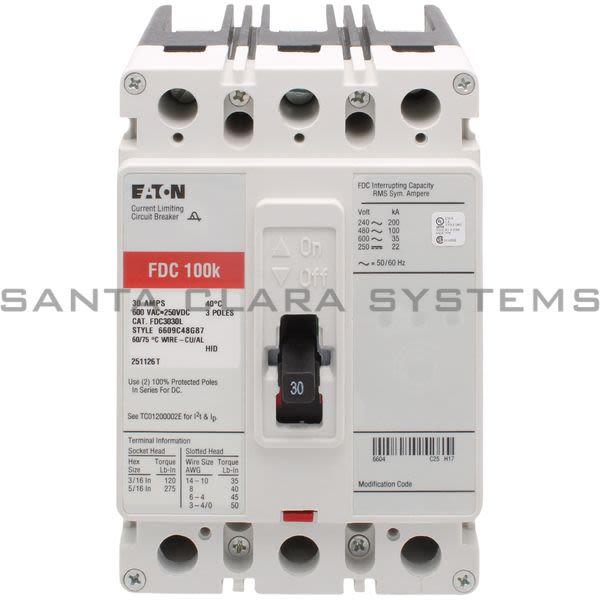 Cutler-Hammer FDC3030L Circuit Breaker Product Image