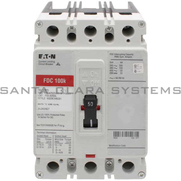 Cutler-Hammer FDC3050L Circuit Breaker Product Image