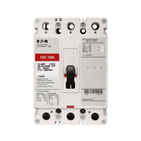 Cutler-Hammer FDC3225 Circuit Breaker Product Image