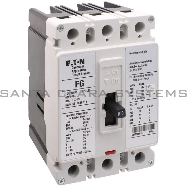 Cutler-Hammer FG3100 Circuit Breaker Product Image