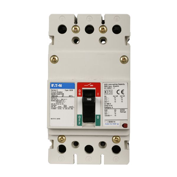 Cutler-Hammer GEB3160FFM Circuit Breaker Product Image