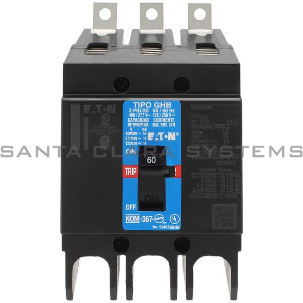 Cutler-Hammer GHB3060 Circuit Breaker 3-Pole Product Image