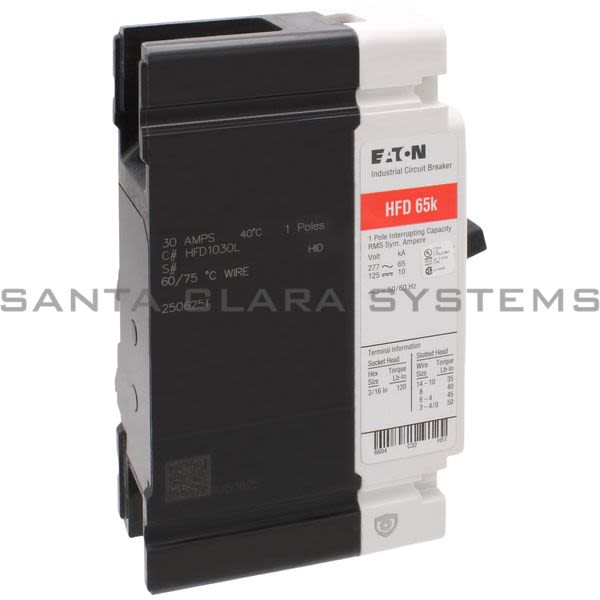 Cutler-Hammer HFD1030L Circuit Breaker Product Image
