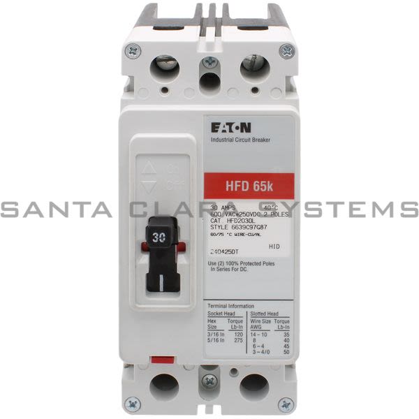 Cutler-Hammer HFD2030L Circuit Breaker Product Image