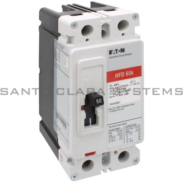 Cutler-Hammer HFD2050L Circuit Breaker Product Image