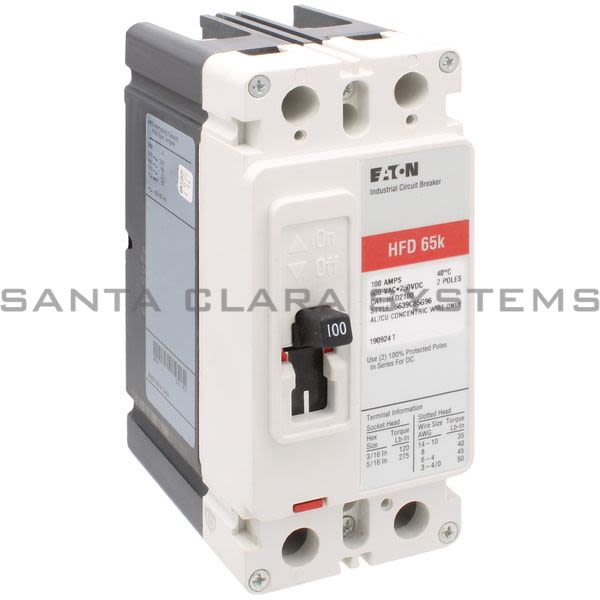 Cutler-Hammer HFD2100 Circuit Breaker | 2-Pole 10-AMPS | Eaton Product Image