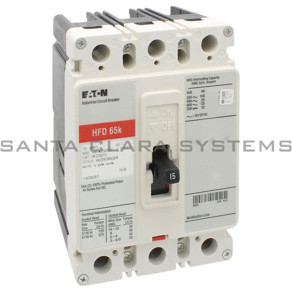 Cutler-Hammer HFD3015 Breaker Product Image