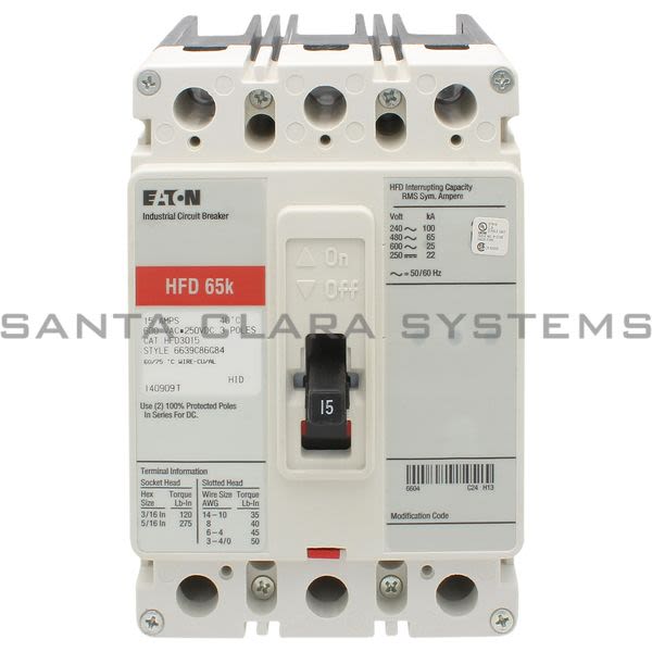 Cutler-Hammer HFD3015 Breaker Product Image