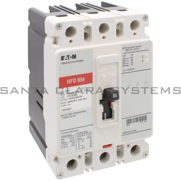Cutler-Hammer HFD3080L Circuit Breaker Product Image
