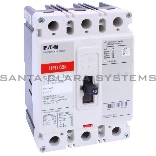 Cutler-Hammer HFD3150L Circuit Breaker Product Image
