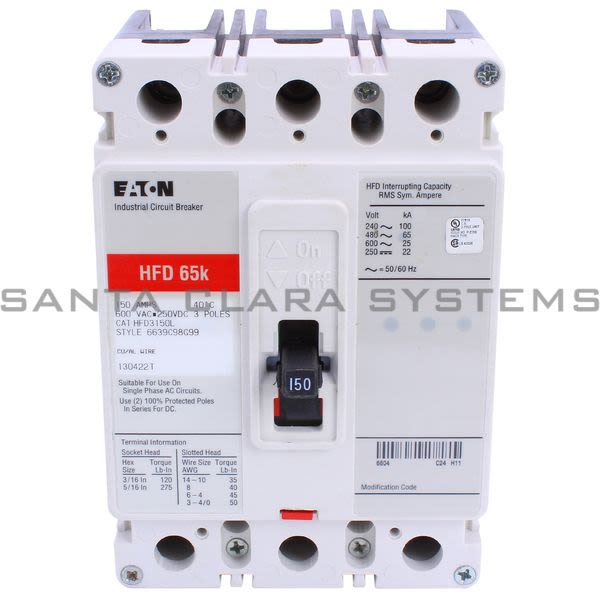 Cutler-Hammer HFD3150L Circuit Breaker Product Image