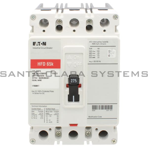 Cutler-Hammer HFD3225 Circuit Breaker Product Image