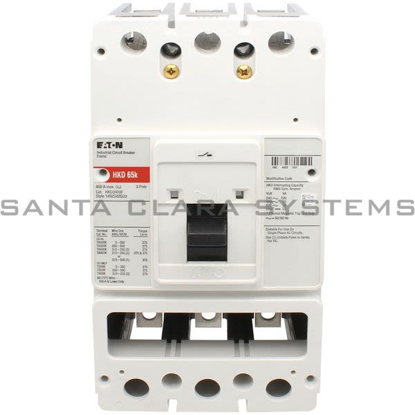 Cutler-Hammer HKD3400F Style 1492D82G03 400A 600V F Frame Circuit Breaker Product Image