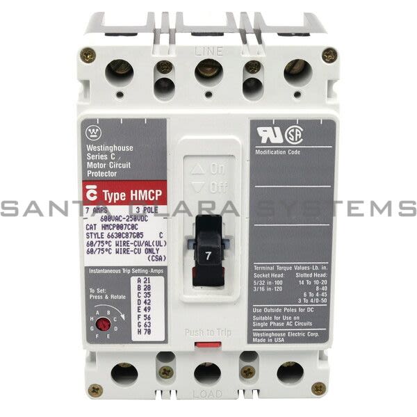 Cutler-Hammer HMCP007C0C Circuit Breaker Product Image