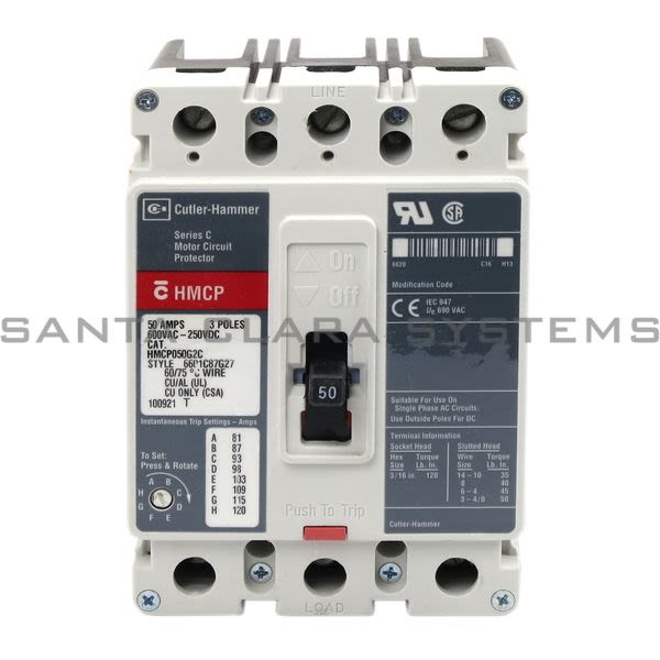 Cutler-Hammer HMCP050G2C Circuit Breaker Product Image