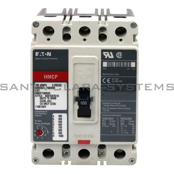 Cutler-Hammer HMCP100R3C Circuit Breaker Product Image