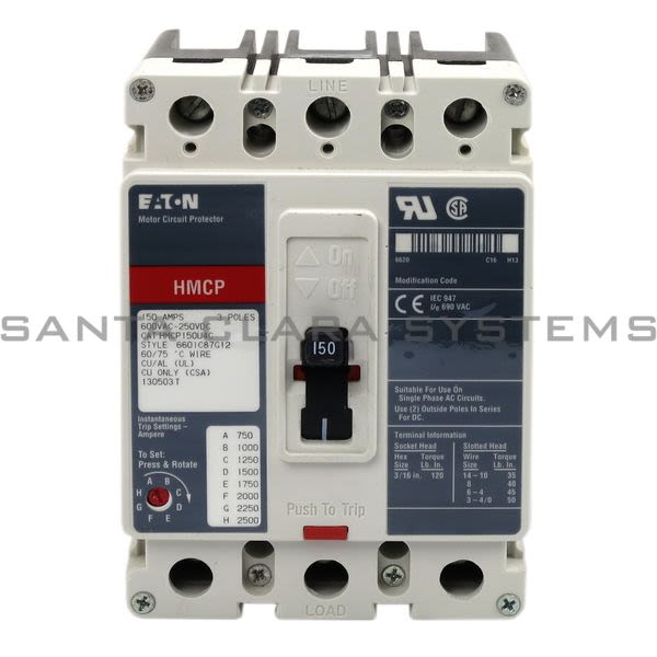 Cutler-Hammer HMCP150U4C Circuit Breaker Product Image