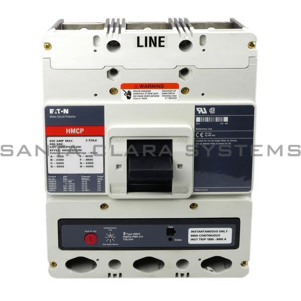 Cutler-Hammer HMCP600L6W Circuit Breaker Product Image