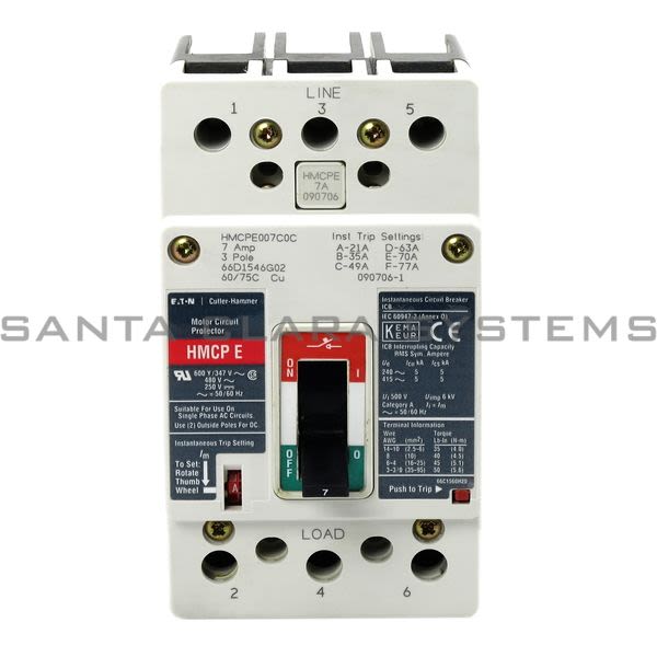 Cutler-Hammer HMCPE007C0C Circuit Breaker Product Image
