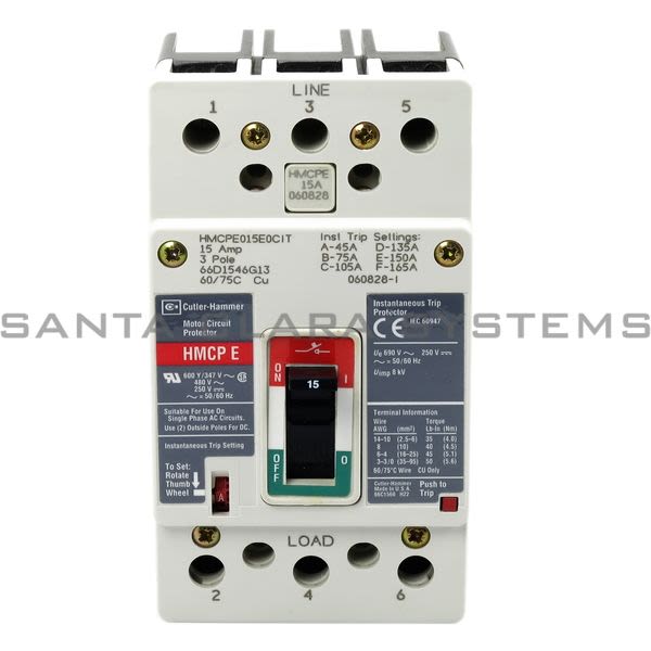 Cutler-Hammer HMCPE015E0CIT Circuit Breaker Product Image