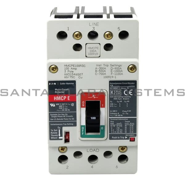 Cutler-Hammer HMCPE100R3C Circuit Breaker Product Image