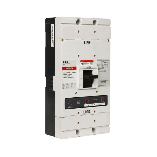 Cutler-Hammer HMDL3800 Circuit Breaker 800amp 3Pole 600VAC 65KA 480VAC Product Image