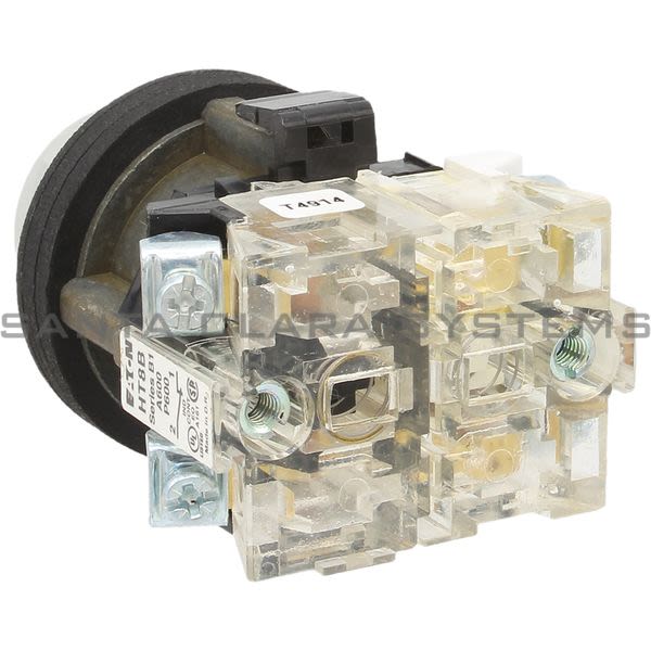 Cutler-Hammer HT8AAHAB Pushbutton 2-Position Flush Black Product Image