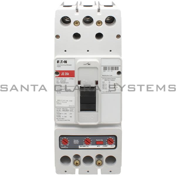 Cutler-Hammer JD3250 Circuit Breaker 250-AMP 3-Pole | Eaton Product Image