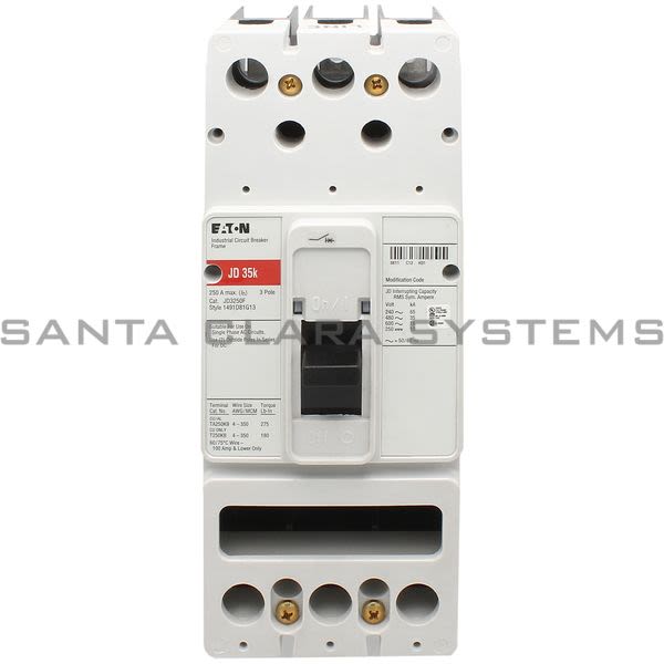 Cutler-Hammer JD3250F Circuit Breaker W/O Trip Unit 3-Pole | Westinghouse Eaton Product Image