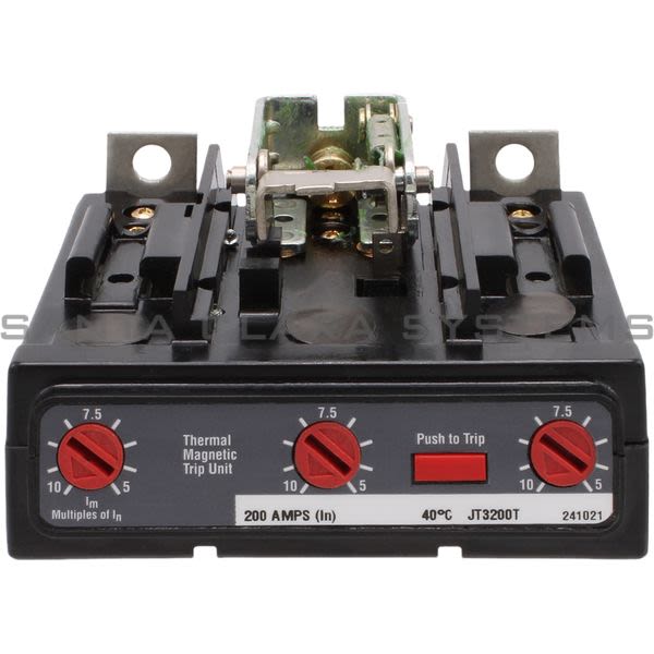 Cutler-Hammer JT3200T Trip Unit | Thermal Magnetic 3-Pole 200-AMPS Product Image
