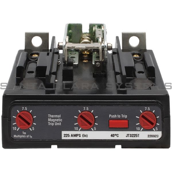 Cutler-Hammer JT3225T Trip Unit 225amp 3Pole | Eaton Product Image